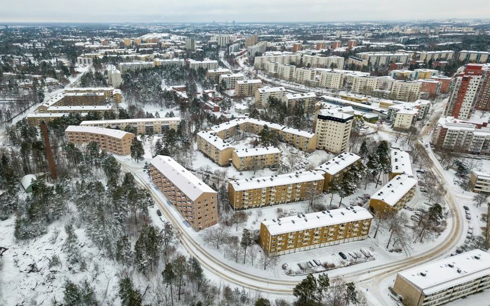 Balkonginglasning i Hässelby Strand