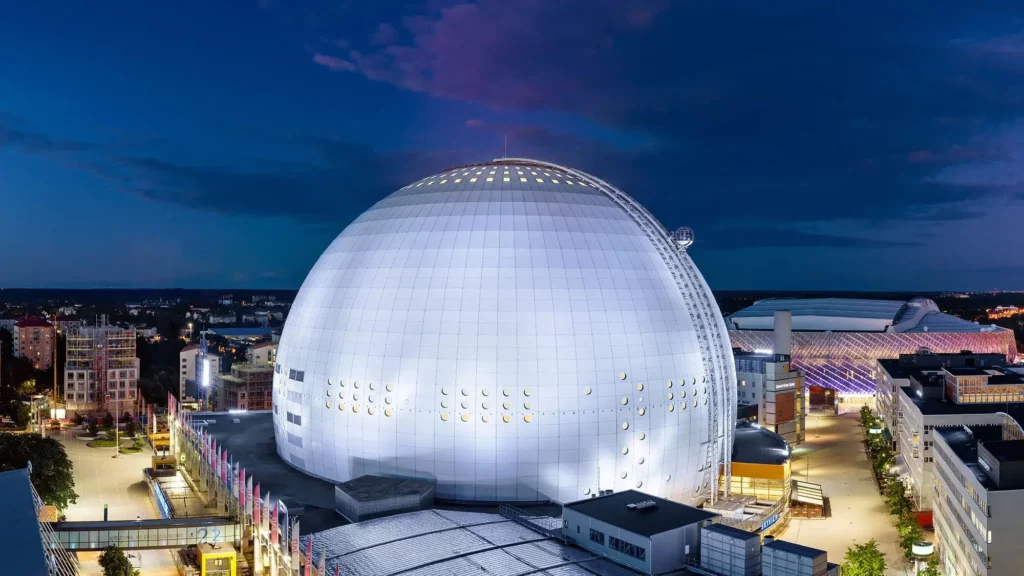 Balkonginglasning i Globen