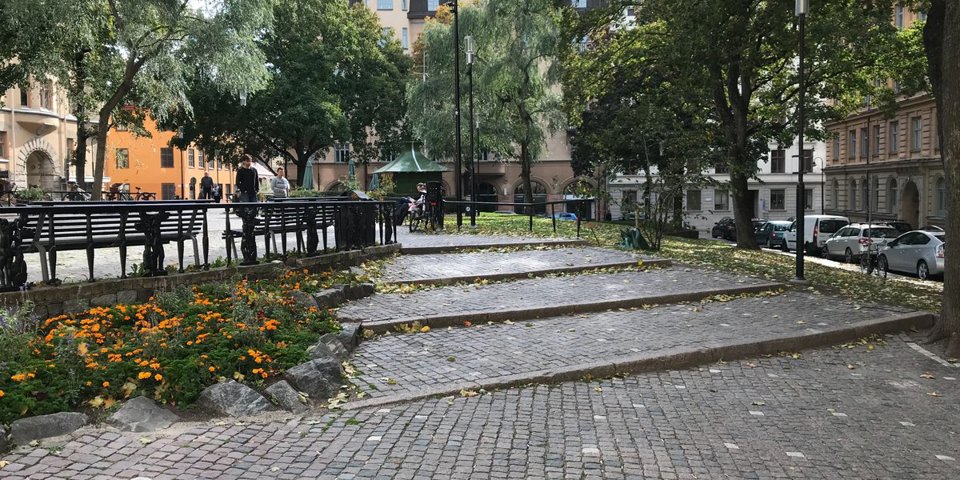 Balkonginglasning i Mosebacke